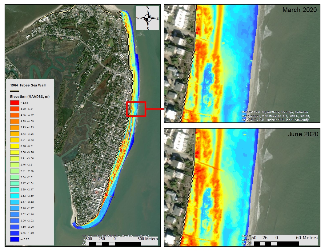 Development and Documentation of Best Practices for Drone Monitoring of Man-made Dunes on the Georgia Coast:  A Tybee Island Case Study